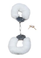 Handcuffs Fetisch Boss Serie - Furry Handschellen - Weiß