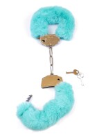 Handcuffs Fetisch Boss Serie - Furry Handschellen - Türkis