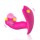 Foxshow - Stimulator - Silicone Panty Vibrator and Pulsator USB 10 Function / Heating - Pink