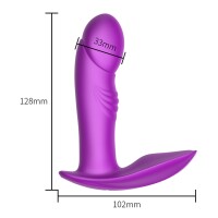 Foxshow - Stimulator - Silicone Panty Vibrator USB 7 Function / Heating / Impact function