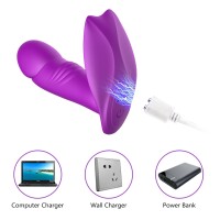 Foxshow - Stimulator - Silicone Panty Vibrator USB 7 Function / Heating / Impact function