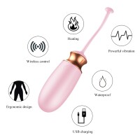 Foxshow - Remote Control Egg - Vibrating Silicone Love EGG USB 10 Function / Heating / Voice Control