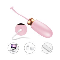 Foxshow - Remote Control Egg - Vibrating Silicone Love EGG USB 10 Function / Heating / Voice Control