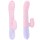 Foxshow - Vibrator - Silicone Vibrator USB 7 Function and Thrusting Function / Heating, pink