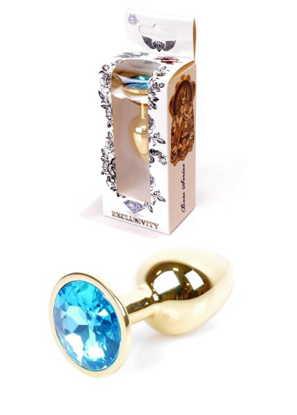 Gold Plug - Jewellery - Light Blue