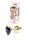 Boss Series Gold Heart Plug - Schwarz