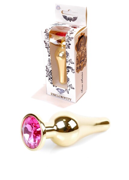 Boss Series Gold BUTT PLUG- Pink