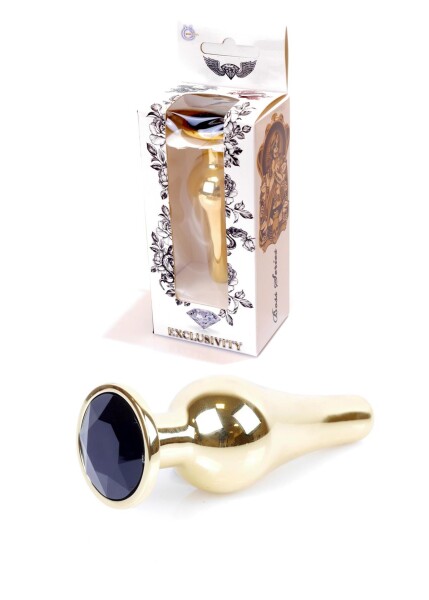 Boss Series Gold BUTT PLUG- Black