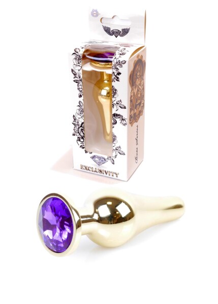 Boss Series Gold BUTT PLUG- Purple