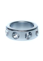Metal Cock Ring with Cristal Diamonds Small