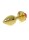 Gold Plug - Schmuck mit Rose - Rot