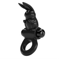 PRETTY LOVE Exciting Vibrating Cock Ring Black