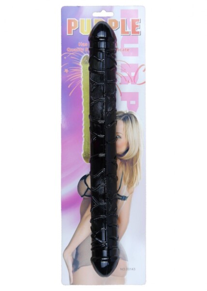 Dildo-Flexible Double Dong - Black