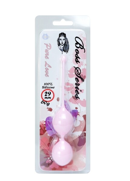 Silicone Kegel Balls 29mm 60g Light Pink - Boss Series