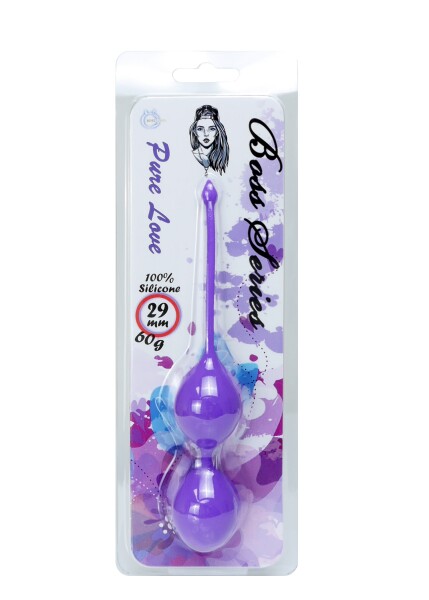 Silicone Kegel Balls 36mm 90g Purple - Boss Series