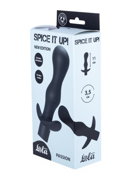 Spice It Up Vibrating Anal Plug Dark Grey
