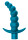 Anal plug with vibration Spice it up Ecstasy Aquamarine