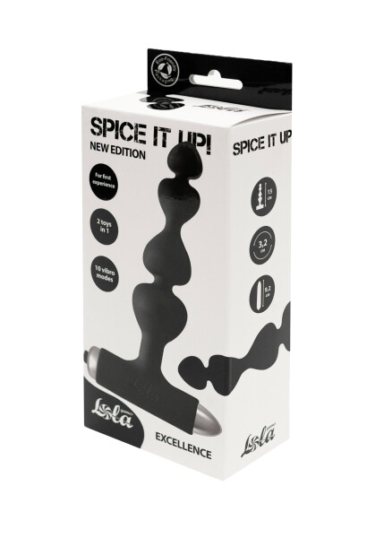 Vibrating Anal Plug Spice it up New Edition Excellence Black