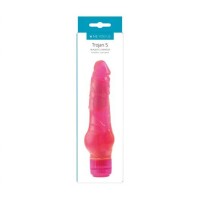 Me You Us Trojan Realistic Vibrator Pink