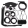 Fetish Fever Bondage Set, 7 Stücke - Black
