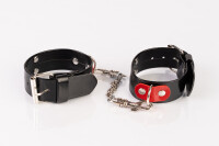 Kinkster - Vegan Leather - Handmade - Handcuffs black