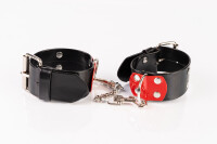 Kinkster - Vegan Leather Handmade Anklecuffs black