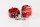 Kinkster Handmade Vegan Leather Anklecuffs Red