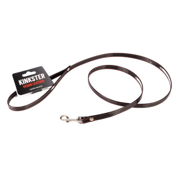 Kinkster Vegan Leather Handmade Leash black