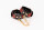 Kinkster - Vegan Leather - Handmade - Handcuffs red crystals
