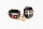 Kinkster - Vegan Leather - Handmade - Handcuffs red crystals