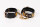 Kinkster Vegan Leather Handmade Gold Crystal Handcuffs