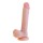 Natürliches Dildo S Pleasures Beige Silikon (19,5 cm)