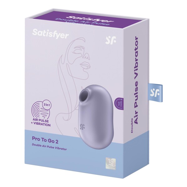 Pro to Go 2 - Doppel Luftimpuls Vibrator - Violett
