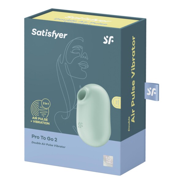 Pro to Go 2 - Double Air Pulse Vibrator - Minze