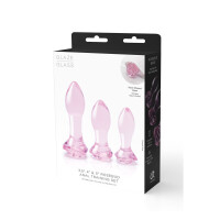 Plug Anal Dream Toys Glaze Rosa 3 Stücke