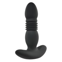 Playboy - Vertraue dem Stoß-Buttplug - Schwarz