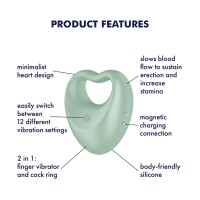 Perfekte Paar 3 - Hybrid Finger Vibrator - Grün