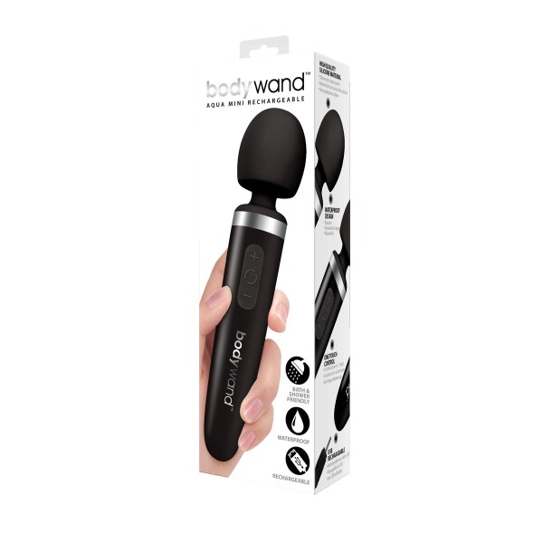 Aqua Wand Mini-Stabvibrator aufladbar Schwarz Bodywand