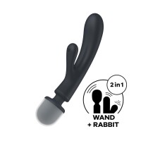 Triple Lover - Hybrid Wand Vibrator - Grau