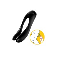 Candy Cane - Finger Vibrator for Intimate Zones - Black