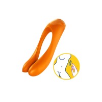 Candy Cane - Finger Vibrator for Intimate Zones - Orange