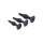 Triple Spire - Tapered Silicone Anal Trainer Set - 3 Pieces - Black
