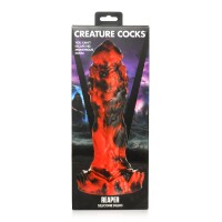 Grim Reaper Silicone Dildo - Red/Black