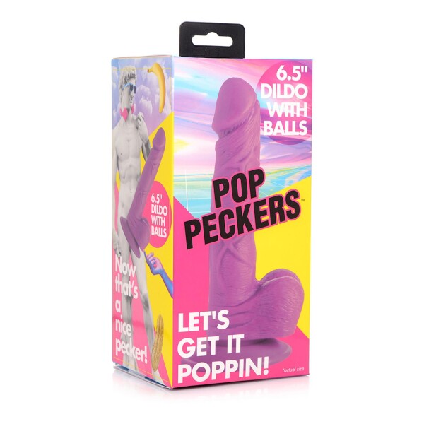 POP - Dildo with Balls - 6.5 / 16.5 cm