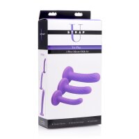 Tri-Play - 3-teilige Silikon-Dildo-Set