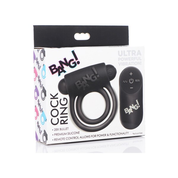 Silicone Cockring and Bullet with Remote Control