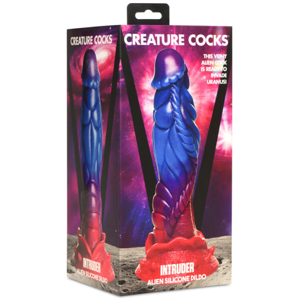 Intruder - Alien Silicone Dildo - Purple