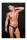 ENVY E062 Microfiber Zip Up Low-Rise Thong Black S/M