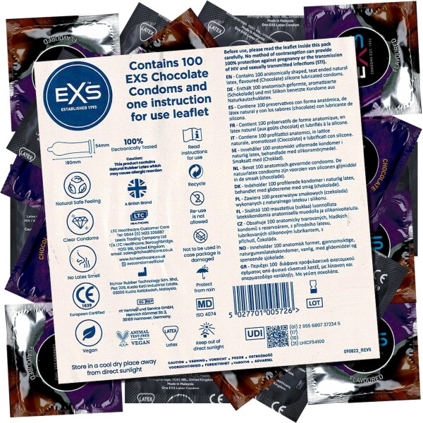 EXS Bulk-Pack: Chocolate, 100 leckere Kondome