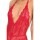 Spank me Strap-Back Spitzen-Bodysuit - Rot